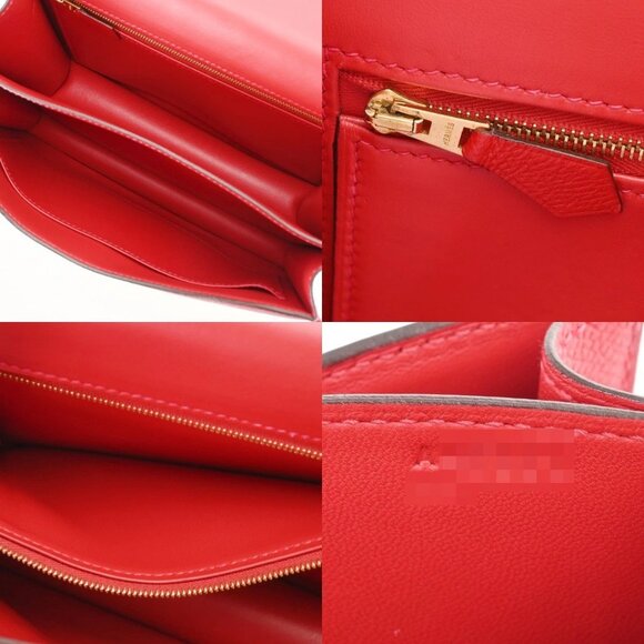 HERMES Constance 3 24 Rouge casaque shoulder bag - Picture 9 of 10